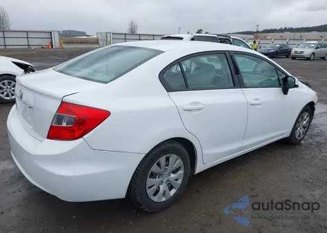 2012 Honda Civic Lx z USA, uszkodzony, nr VIN 19XFB2F51CE363521